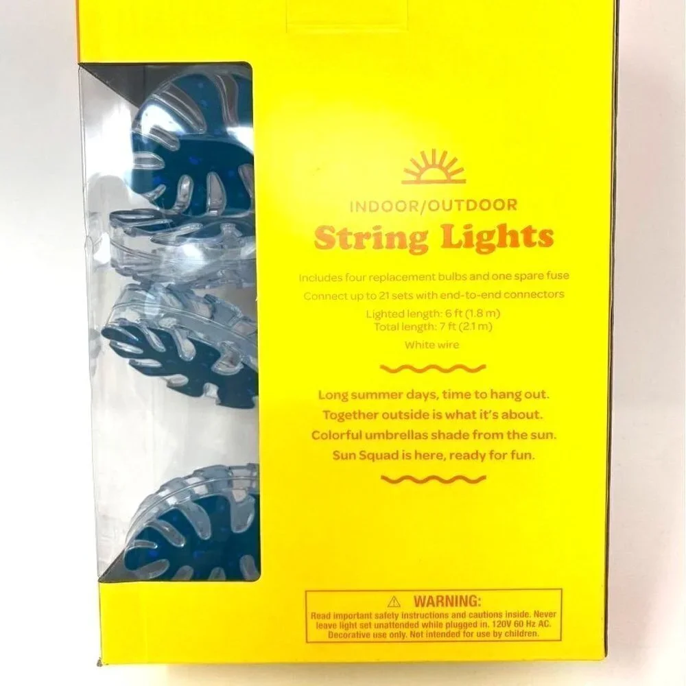 Target 10ct Incandescent Palm Leaves Mini Lights - Sun Squad™